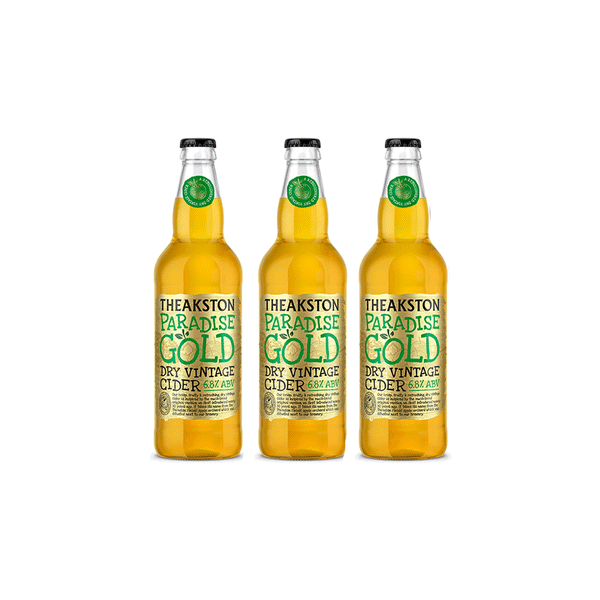 Theakston Paradise Gold Dry Vintage Cider 12 x 500ml Bottles